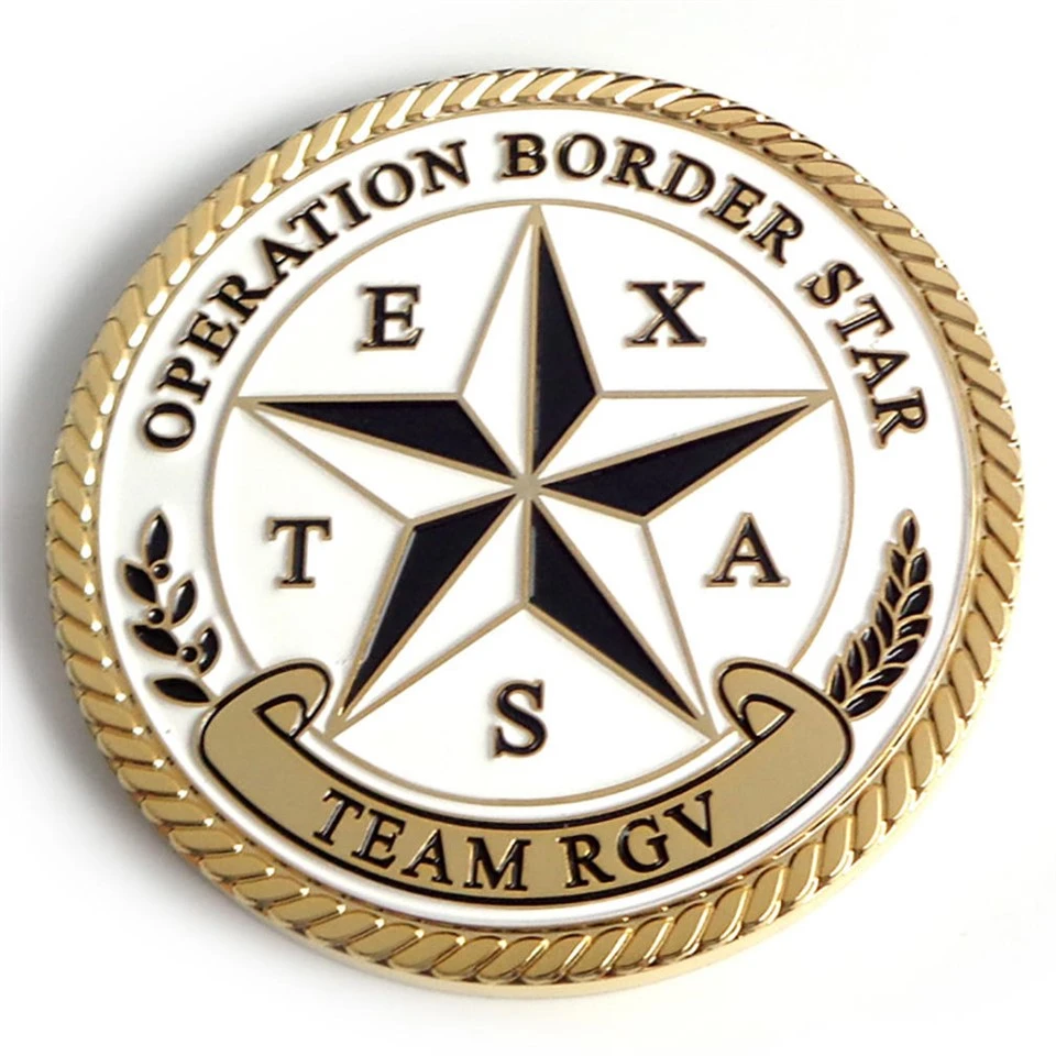 Ókeypis Logo Design Souvenir Custom Challenge Coin