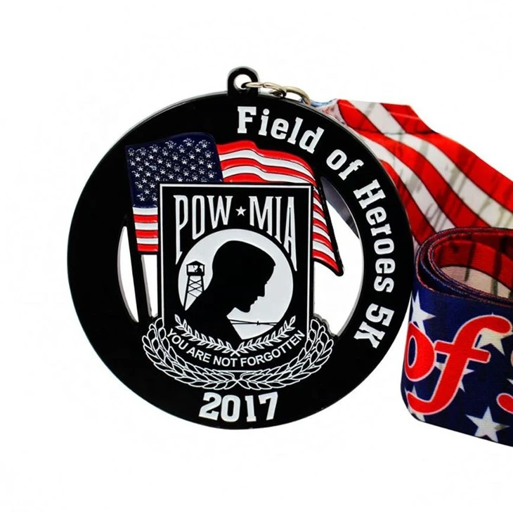 Running Gold Award Medal With Ribbon