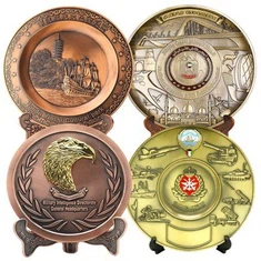 Ókeypis hönnun sinkblendi málm 3d minjagripaplata